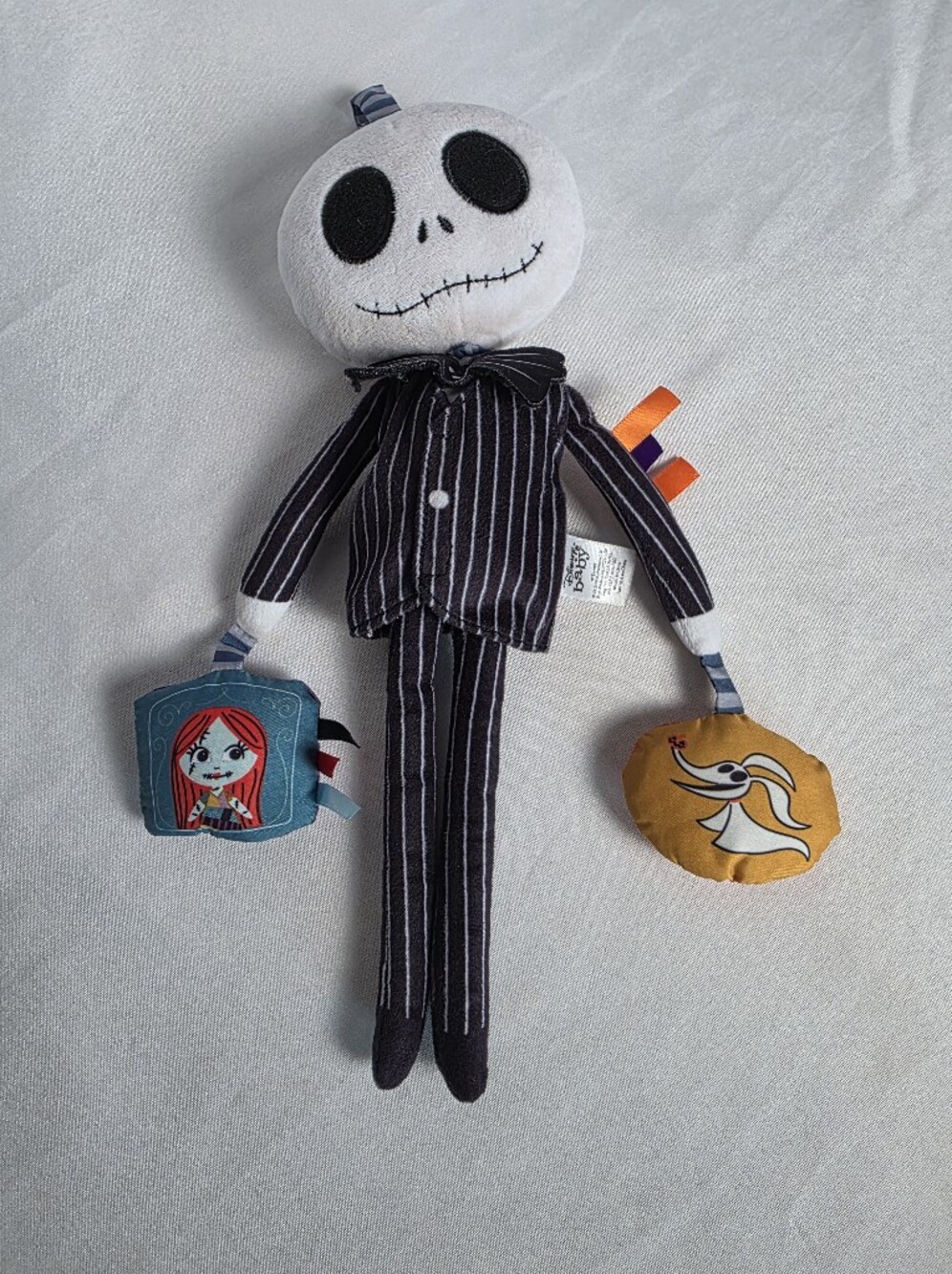 Disney Baby Nightmare Before Christmas Jack Skellington Activity Rattle Plush